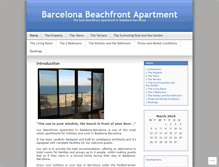 Tablet Screenshot of barcelonabeachfrontapartment.wordpress.com