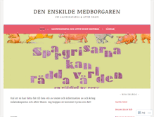 Tablet Screenshot of denenskildemedborgaren.wordpress.com