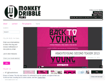 Tablet Screenshot of monkeydribblefilms.wordpress.com