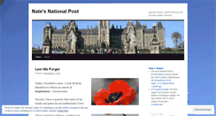 Desktop Screenshot of natesnationalpost.wordpress.com
