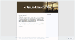 Desktop Screenshot of mygodandcountry.wordpress.com