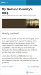 Mobile Screenshot of mygodandcountry.wordpress.com