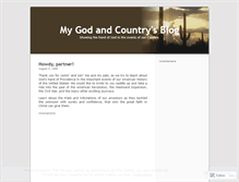 Tablet Screenshot of mygodandcountry.wordpress.com