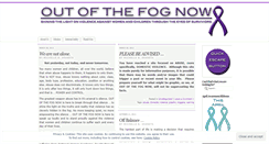 Desktop Screenshot of outofthefognow.wordpress.com