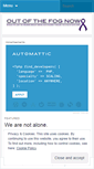 Mobile Screenshot of outofthefognow.wordpress.com