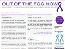 Tablet Screenshot of outofthefognow.wordpress.com