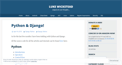 Desktop Screenshot of lukewickstead.wordpress.com