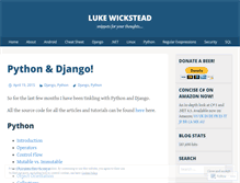 Tablet Screenshot of lukewickstead.wordpress.com