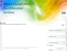 Tablet Screenshot of educationimmigration.wordpress.com