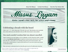 Tablet Screenshot of missuslayam.wordpress.com