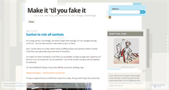 Desktop Screenshot of makeitfakeit.wordpress.com