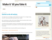 Tablet Screenshot of makeitfakeit.wordpress.com