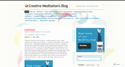 Desktop Screenshot of creativemeditations.wordpress.com