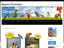 Tablet Screenshot of magazineornitologico.wordpress.com