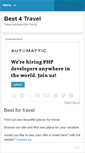 Mobile Screenshot of best4travel.wordpress.com