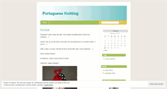 Desktop Screenshot of portugueseknitting.wordpress.com