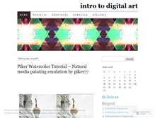 Tablet Screenshot of introtodigitalart.wordpress.com