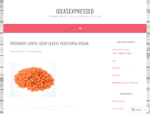 Tablet Screenshot of ideasexpressed.wordpress.com