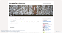 Desktop Screenshot of interviewfrancoisarnaud.wordpress.com