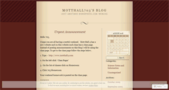 Desktop Screenshot of motthall703.wordpress.com