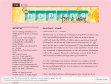 Tablet Screenshot of hopingforababy.wordpress.com