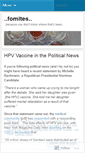 Mobile Screenshot of fomites.wordpress.com