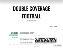 Tablet Screenshot of doublecoveragefb.wordpress.com