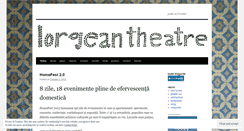 Desktop Screenshot of lorgeantheatre.wordpress.com