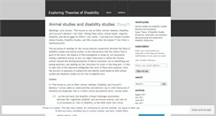 Desktop Screenshot of disabilitystudies101.wordpress.com