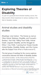 Mobile Screenshot of disabilitystudies101.wordpress.com