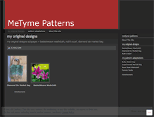 Tablet Screenshot of metymepatterns.wordpress.com