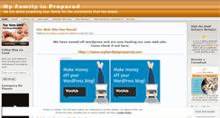 Desktop Screenshot of myfamilyisprepared.wordpress.com