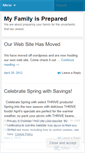 Mobile Screenshot of myfamilyisprepared.wordpress.com