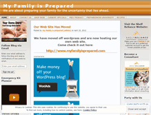 Tablet Screenshot of myfamilyisprepared.wordpress.com