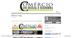 Desktop Screenshot of jornalcomerciodoseixalesesimbra.wordpress.com