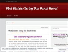 Tablet Screenshot of obatdiabeteskeringdanbasahherbalblog.wordpress.com