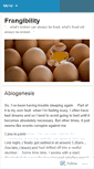 Mobile Screenshot of frangibility.wordpress.com