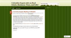 Desktop Screenshot of colombiaexpats.wordpress.com