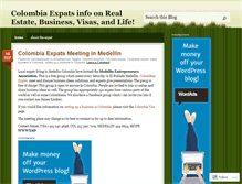 Tablet Screenshot of colombiaexpats.wordpress.com