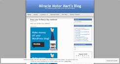 Desktop Screenshot of miraclemotormart.wordpress.com