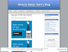 Tablet Screenshot of miraclemotormart.wordpress.com