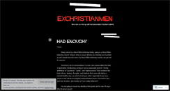 Desktop Screenshot of exchristianmen.wordpress.com