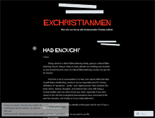 Tablet Screenshot of exchristianmen.wordpress.com