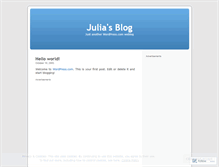 Tablet Screenshot of julia.wordpress.com