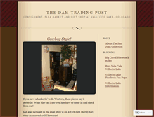 Tablet Screenshot of damtradingpost.wordpress.com