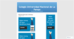 Desktop Screenshot of colegiounlpam.wordpress.com