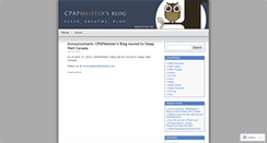 Desktop Screenshot of cpapmeister.wordpress.com