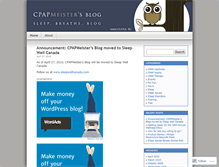 Tablet Screenshot of cpapmeister.wordpress.com