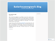 Tablet Screenshot of butlerhouseongrand.wordpress.com