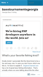 Mobile Screenshot of basstournamentsgeorgia.wordpress.com